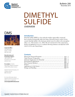dimethyl sulfide - Gaylord Chemical