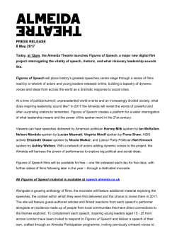 Figures of Speech, a major new digital film project