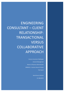 engineering consultant &ndash; client relationship
