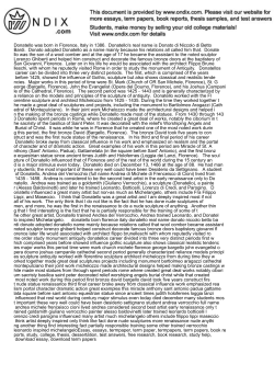 Donatello was born in Florence, Italy in 1386. Donatello\`s