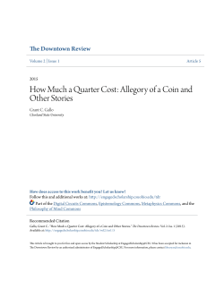 How Much a Quarter Cost: Allegory of a Coin and Other Stories