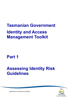 Part 1 - Assessing Identity Risk Guidelines