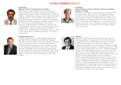 COUNCIL MEMBERS 2016/17 - Royal College of Music