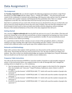 Data Assignment 1 - My Webspace files