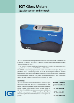 IGT Gloss Meters - IGT Testing Systems Pte Ltd