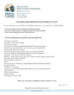 Licensing - Guidelines For Licenses