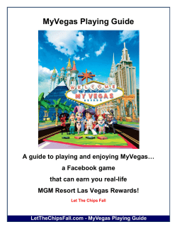 MyVegas Playing Guide