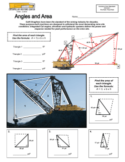 Find the area of each triangle. Use the formula: A = &frac12; xbxh