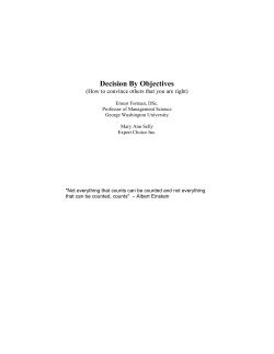 Decision By Objectives