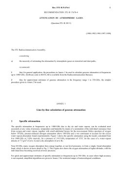 P.676-4 - Attenuation by atmospheric gases