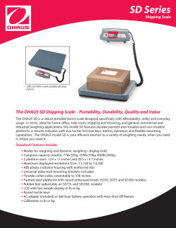 SD Series Shipping Scale