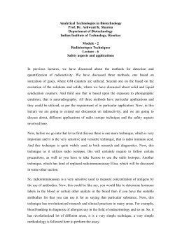 Analytical Technologies in Biotechnology Prof. Dr. Ashwani K