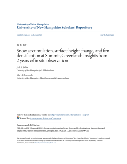 Snow accumulation, surface height change, and firn densification at