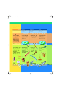 Precambrian Time Geologic Events Development of Life Paleozoic Era