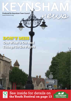 DON`T MISS - Keynsham Town Council