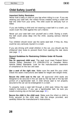 Child Safety (cont`d)