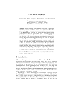 Chattering Laptops