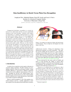 Data Insufficiency in Sketch Versus Photo Face Recognition
