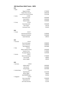 Men - World Masters Athletics