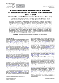 Cross-continental differences in patterns of predation: will naive