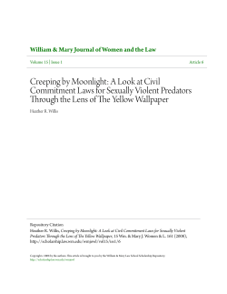 Creeping by Moonlight: A Look at Civil Commitment Laws for