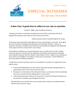 especial witnesses - Community of Christ