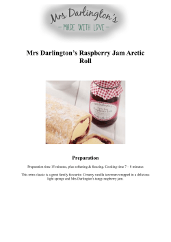 Mrs Darlington`s Raspberry Jam Arctic Roll