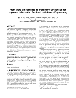 From Word Embeddings To Document Similarities