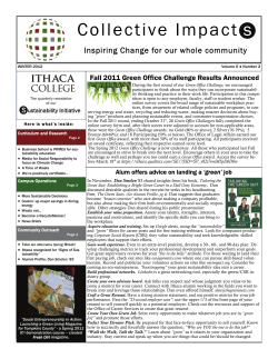 Sustainability at Ithaca