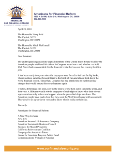 oppose s - Americans for Financial Reform