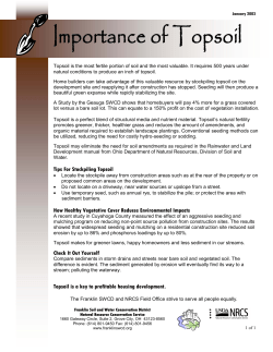 Importance of Topsoil