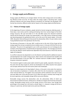 Energy supply - ISMART Building Group