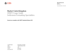 SWIFT Formatting Specialities