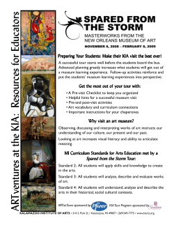 Masterworks from the New Orleans Museum of Art Educator Packet