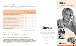 Medicare Stress, What Can I Do