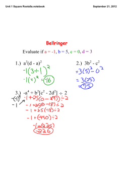 Unit 1 Square Roots9a.notebook