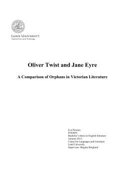 Oliver Twist and Jane Eyre - Lund University Publications