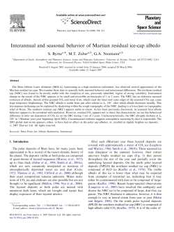 Interannual and seasonal behavior of Martian residual ice