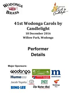 41st Wodonga Carols by Candlelight Performer