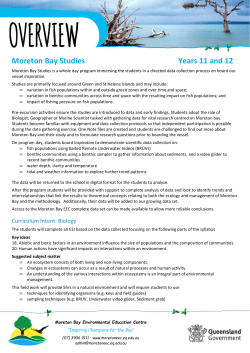 Moreton Bay Studies - Moreton Bay Environmental Education Centre