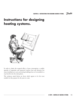 Instructions for designing heating systems.