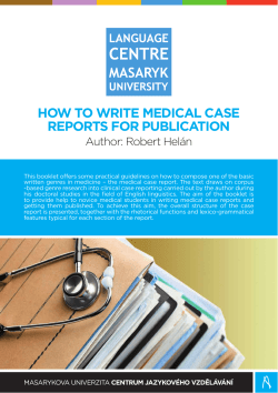 how to write medical case reports for publication