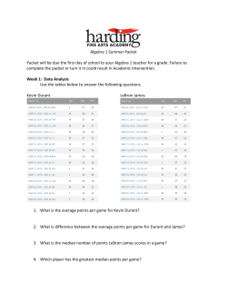 Algebra 1 Summer Packet pdf