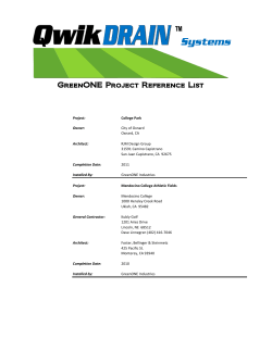 GreenONE Project Reference List