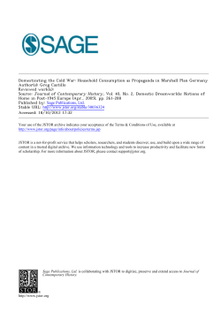 Domesticating the Cold War - Roy Rosenzweig Center for History