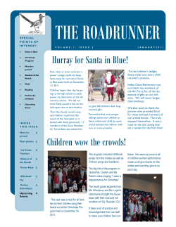 Hurray for Santa in Blue! Children wow the crowds!