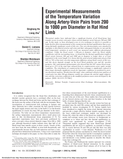 Experimental Measurements of the Temperature Variation Along