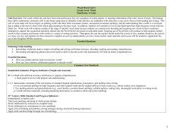 TPS Grade 3 Unit 5 Word Work