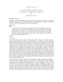 Ratna Kapur, Post-Colonial Economies of Desire: Legal