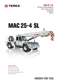 MAC 25-3 - Uplift Cranes